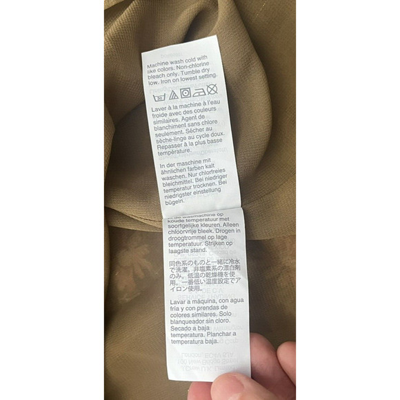 Madewell Tiered Midi Dress Fall Harvest Gold Floral Dress Cottage Boho Size 4 - Picture 12 of 14